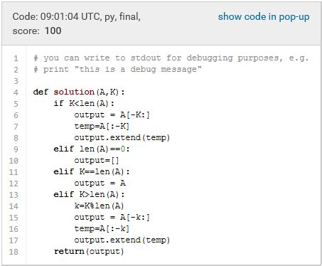 Lesson 2: Arrays – Codility Solutions.